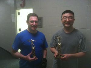 Rob Muldowney (2nd) and Frank Cai (1st) B League Champs