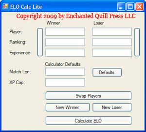 ELO Calc Lite Copyright 2009 by Enchanted Quill Press LLC